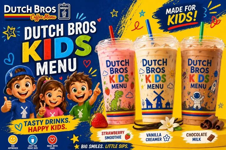 Dutch Bros Kids Menu