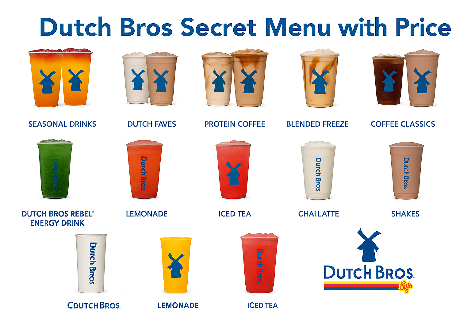 Dutch Bros Secret Menu with Price