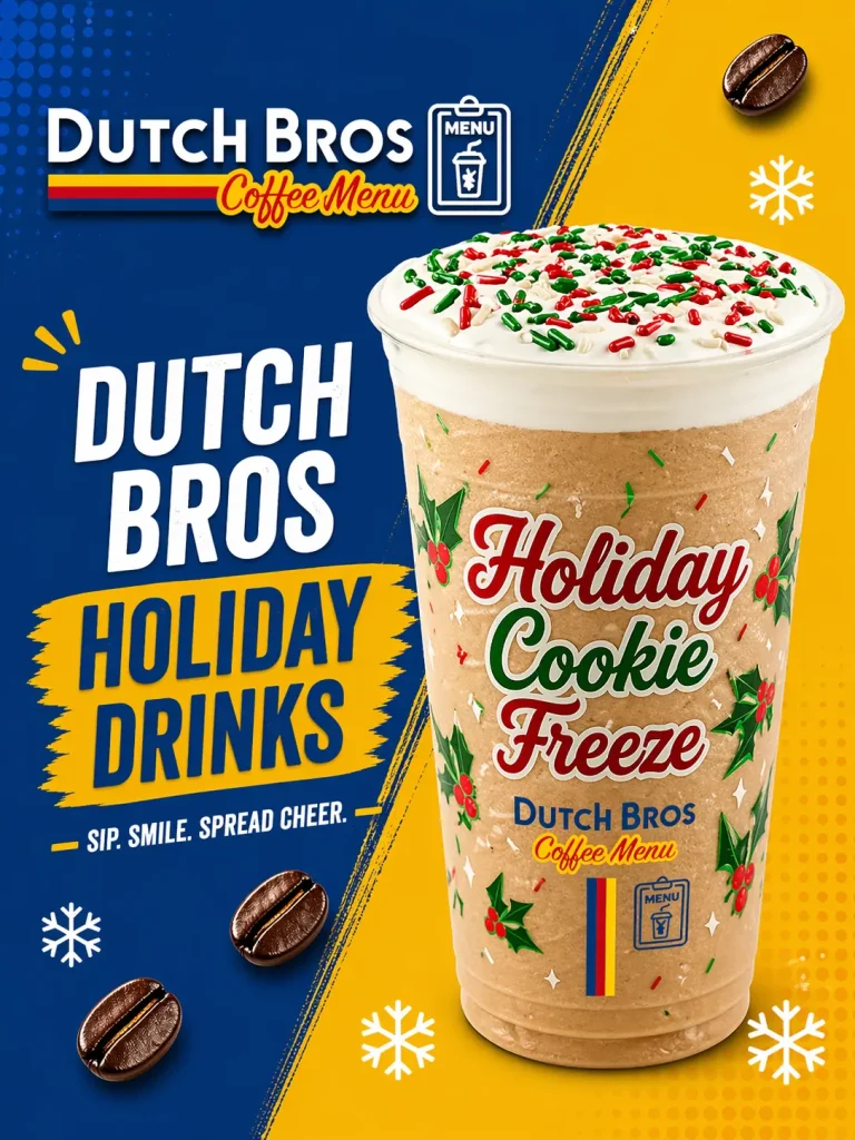 Dutch Bros Holiday Drinks The The Holiday Cookie Freeze Drink
