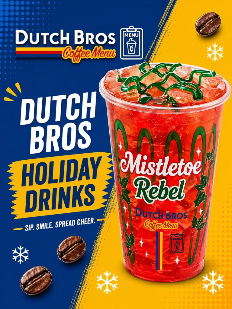 Dutch Bros Holiday Drinks The Mistletoe Rebel Drink