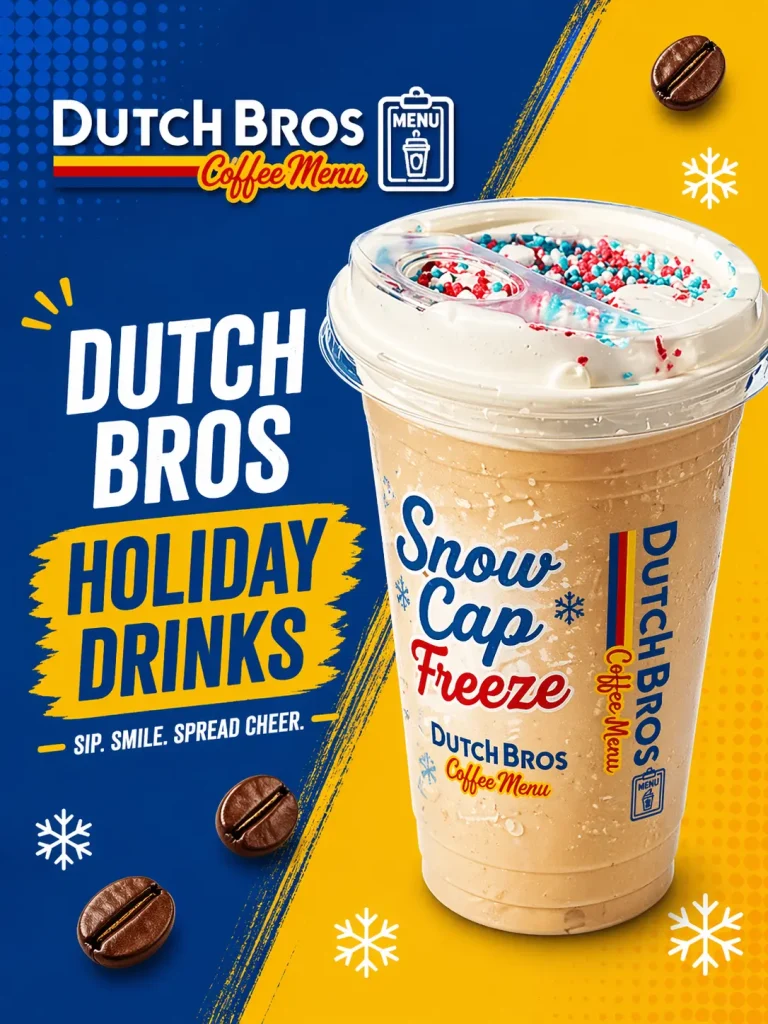 Dutch Bros Holiday Drinks The The Snow Cap Freeze Drink
