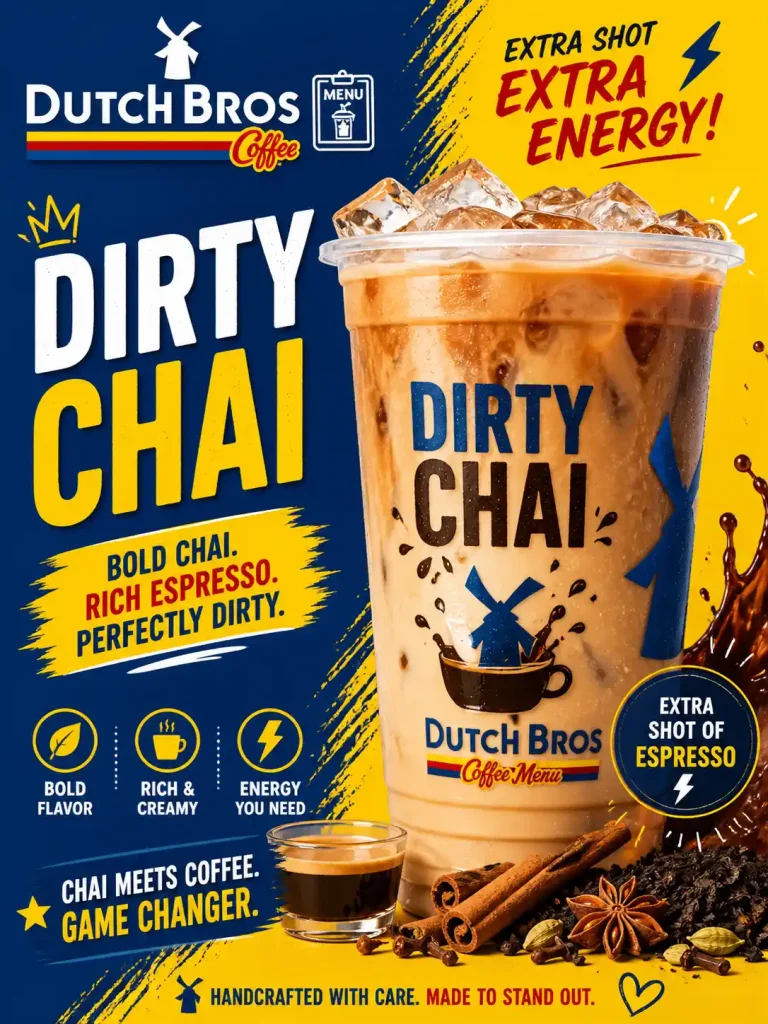 Dutch Bros Chai Menu Dirty Chai
